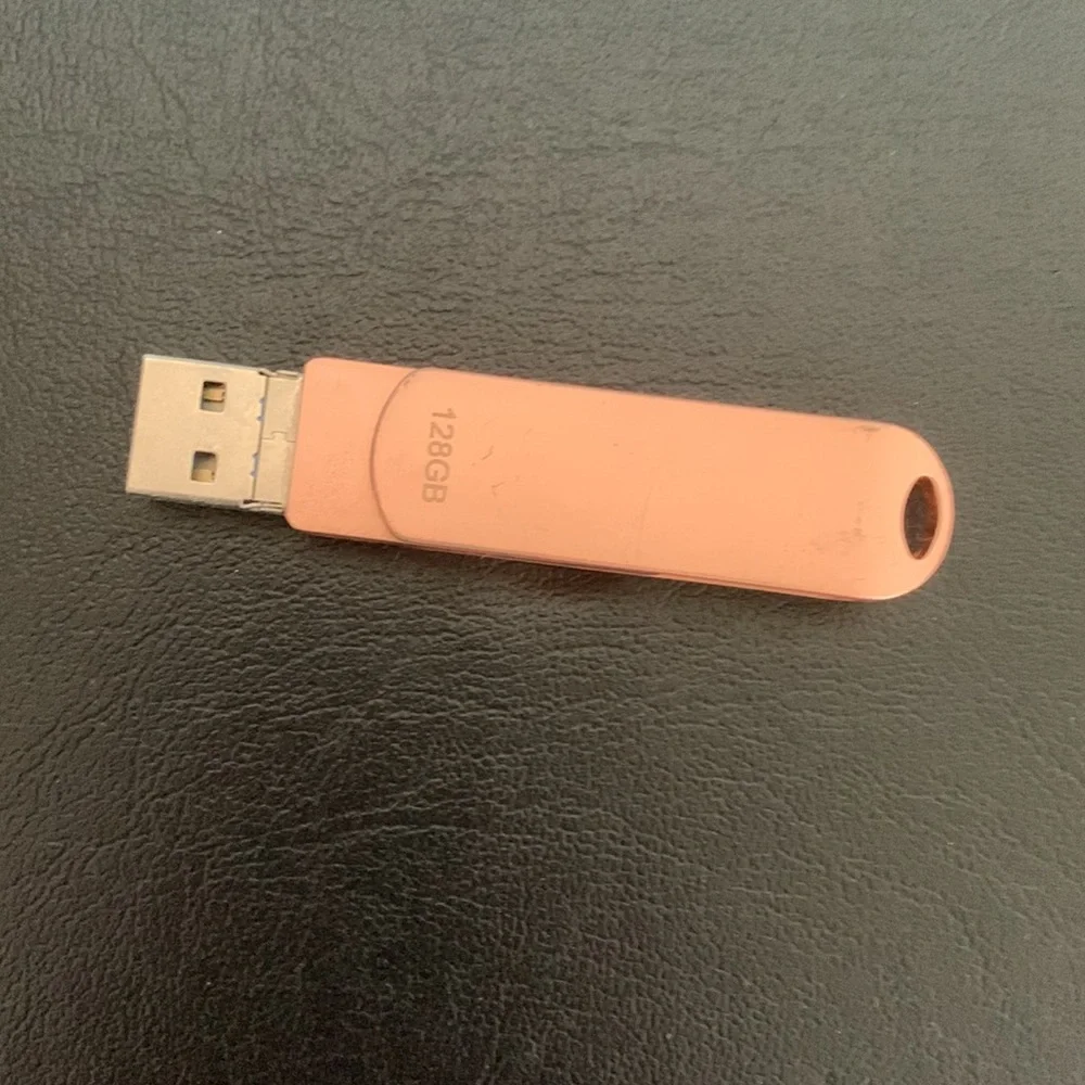 Puanv Multi Purpose USB Drive Pink 128 GB (Phone & Laptop)